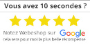 Notez mon entreprise WEBESHOP sur Google ! Un grand merci d'avance !