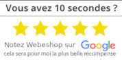 Notez mon entreprise WEBESHOP sur Google ! Un grand merci d'avance !